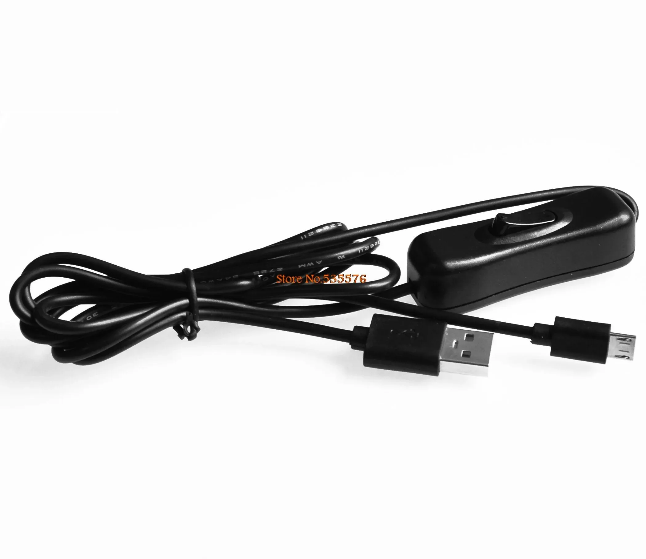 스위치 ON/OFF 버튼이 있는 Raspberry Pi 전원 케이블용 스위치가 있는 바나나 PI 전원 케이블용 마이크로 USB 충전 케이블