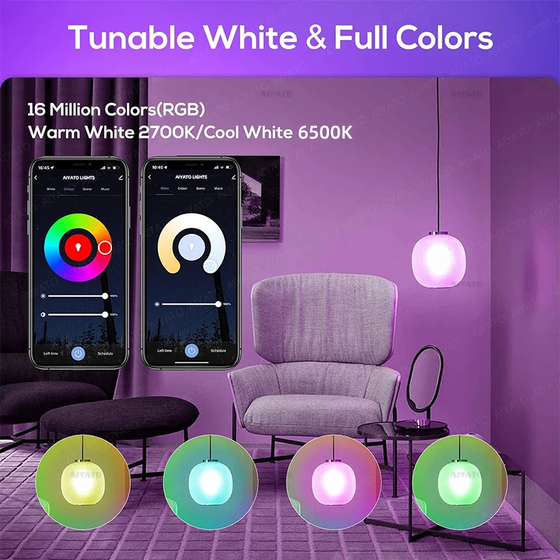 UK B22 베이스 투야 와이파이 스마트 전구 블루투스 램프, LED RGB 스마트 라이트, 220V 알렉사 구글 어시스턴트, 음성 제어 타이밍 앱 그룹