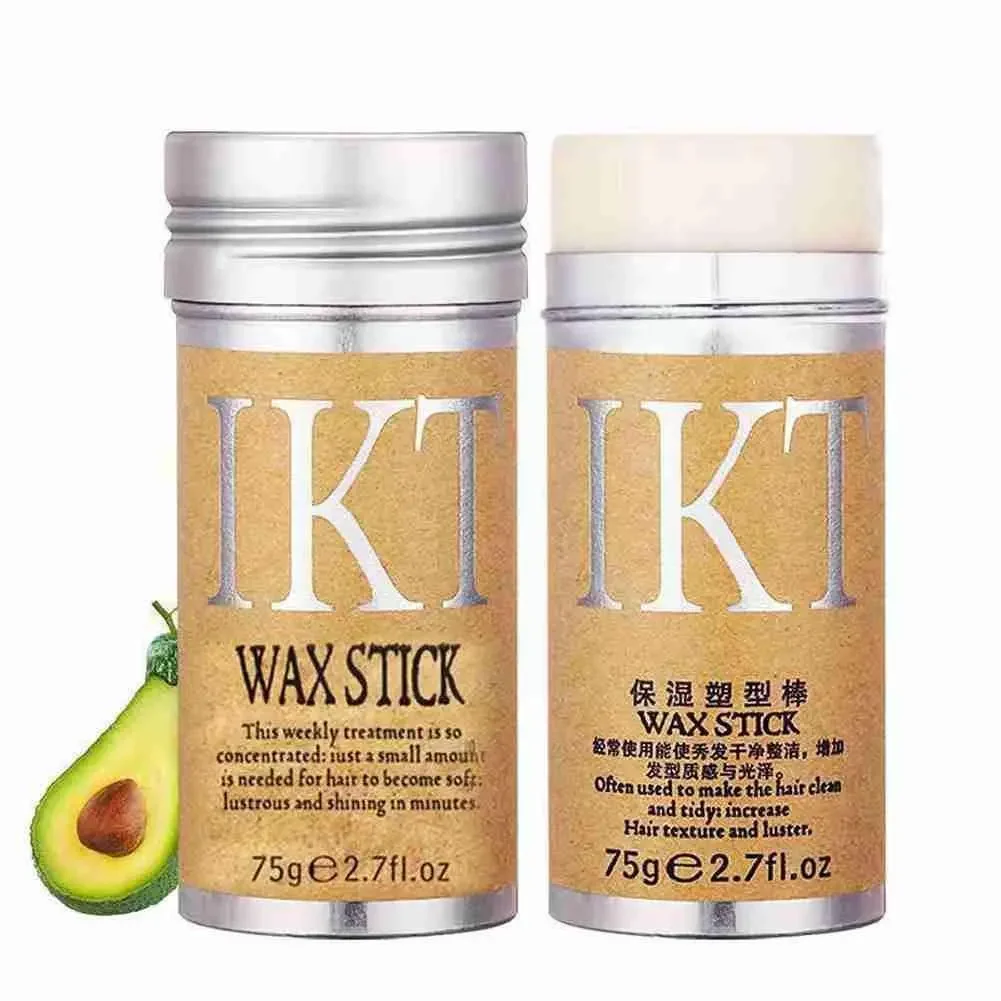 10PCS IKT 75g Strong Hold Hair Wax Stick For Hair Styling Wig Knots Healer Gel Stick Thin Baby Perfect Line