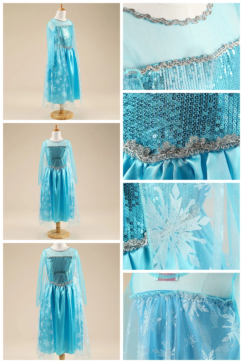Kids Dresses For Girls Dress Cosplay Princess Costumes Kids Party Christmas Gift Fantasia Vestidos Girls Clothing