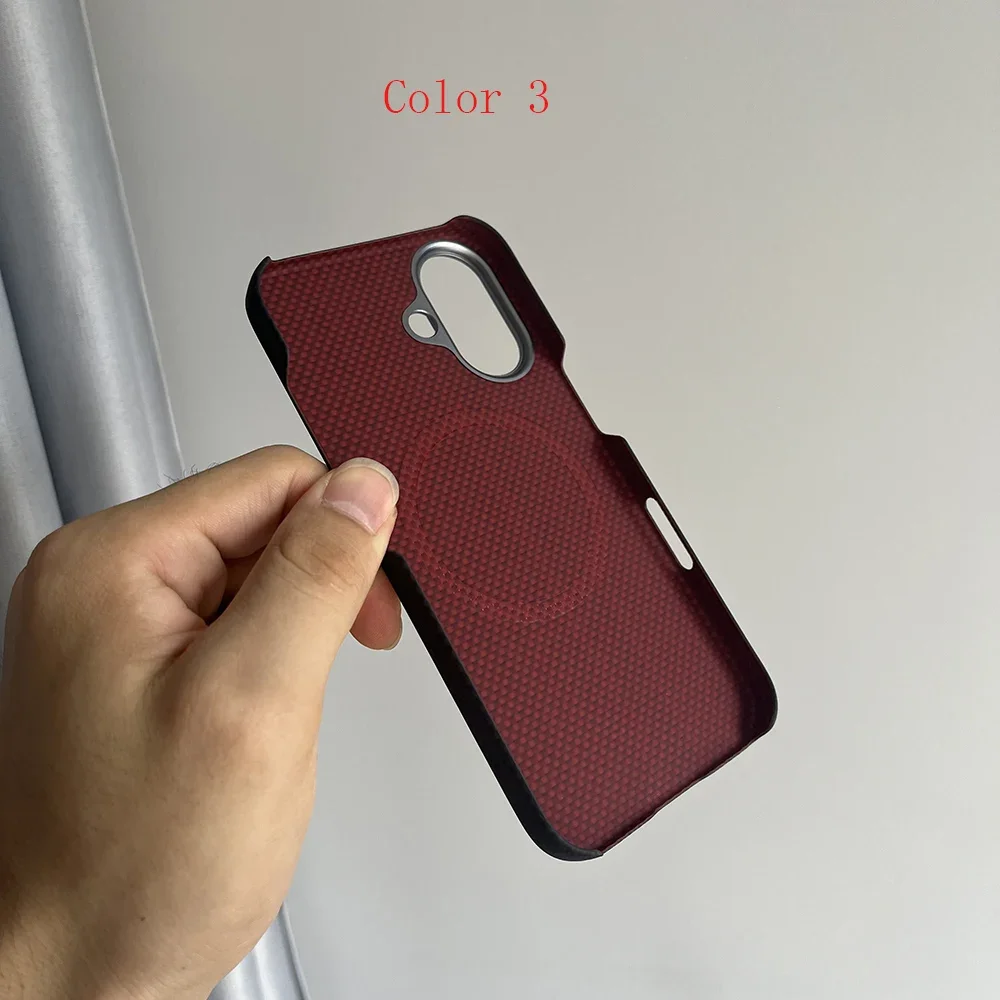 for Magnetic magsafe for iPhone 16pro max carbon fiber case lens protection aramid fiber cover for iPhone 16 pro/16 carbon fiber 4
