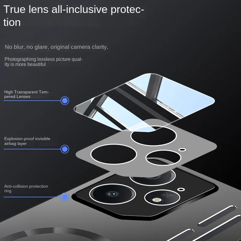 Hard Metal Heat Dissipation Magnetic Wireless Charging Phone Case - Protective Back Cover