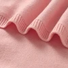 Baby Blanket Knit Newborn Boy Girl Bedding Quilt 100*80CM Infant Stroller Swaddle Wrap Super Soft Fashion Cute 3D Flowers Plaid 4