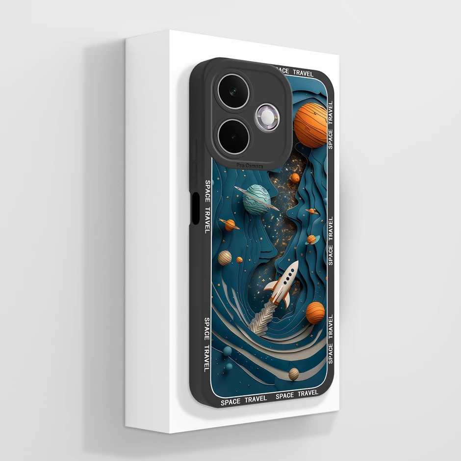 Artistic Oil Painting Flower Silicone Soft Protective Phone Case