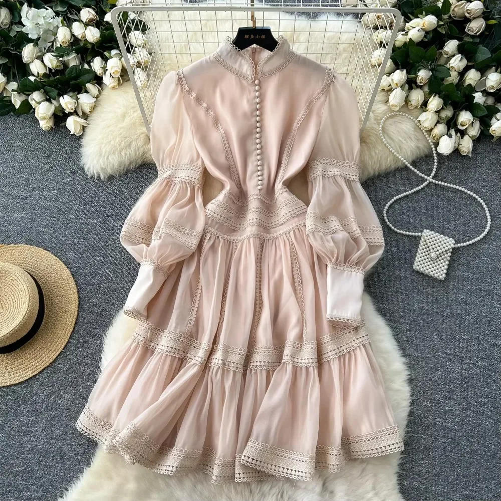 chinese dress ladies Womens Long Sleeve Trendy Lantern Sleeve Corduroy Dress with Knotted  Neckline Short Dresses Burgundy at Amazon Women's Clothing store