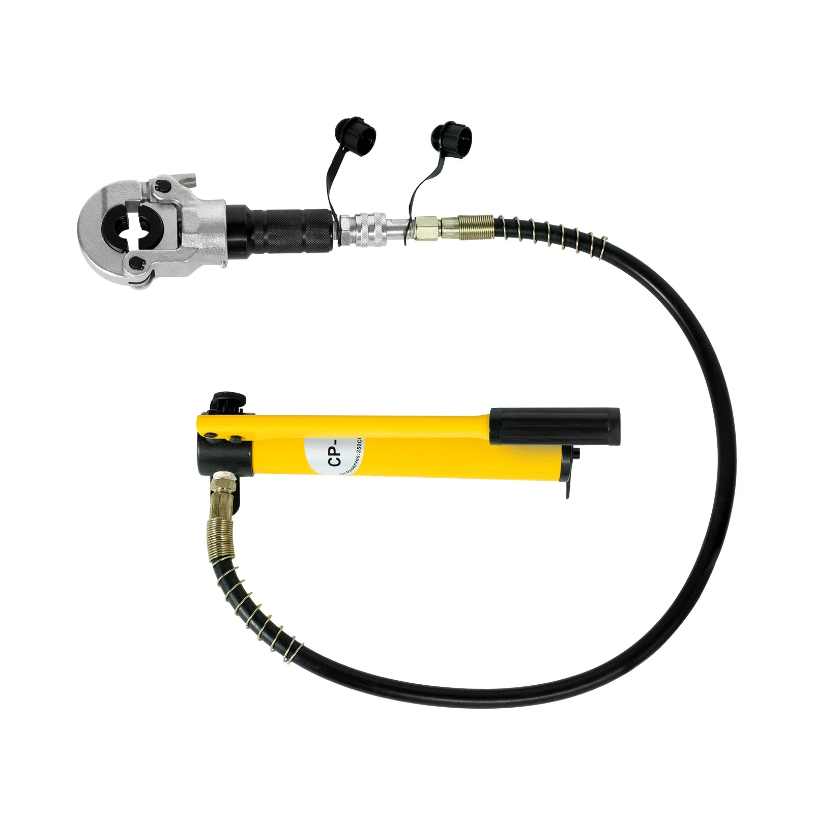 Hydraulischer Crimpwerkzeug-Set mit 9 Matrizen, 6 Tonnen Kompression, 360 ° Drehbarer Kopf, manuelle Pumpe für Kupfer-, Aluminium- und PEX-Rohre – Detail 4