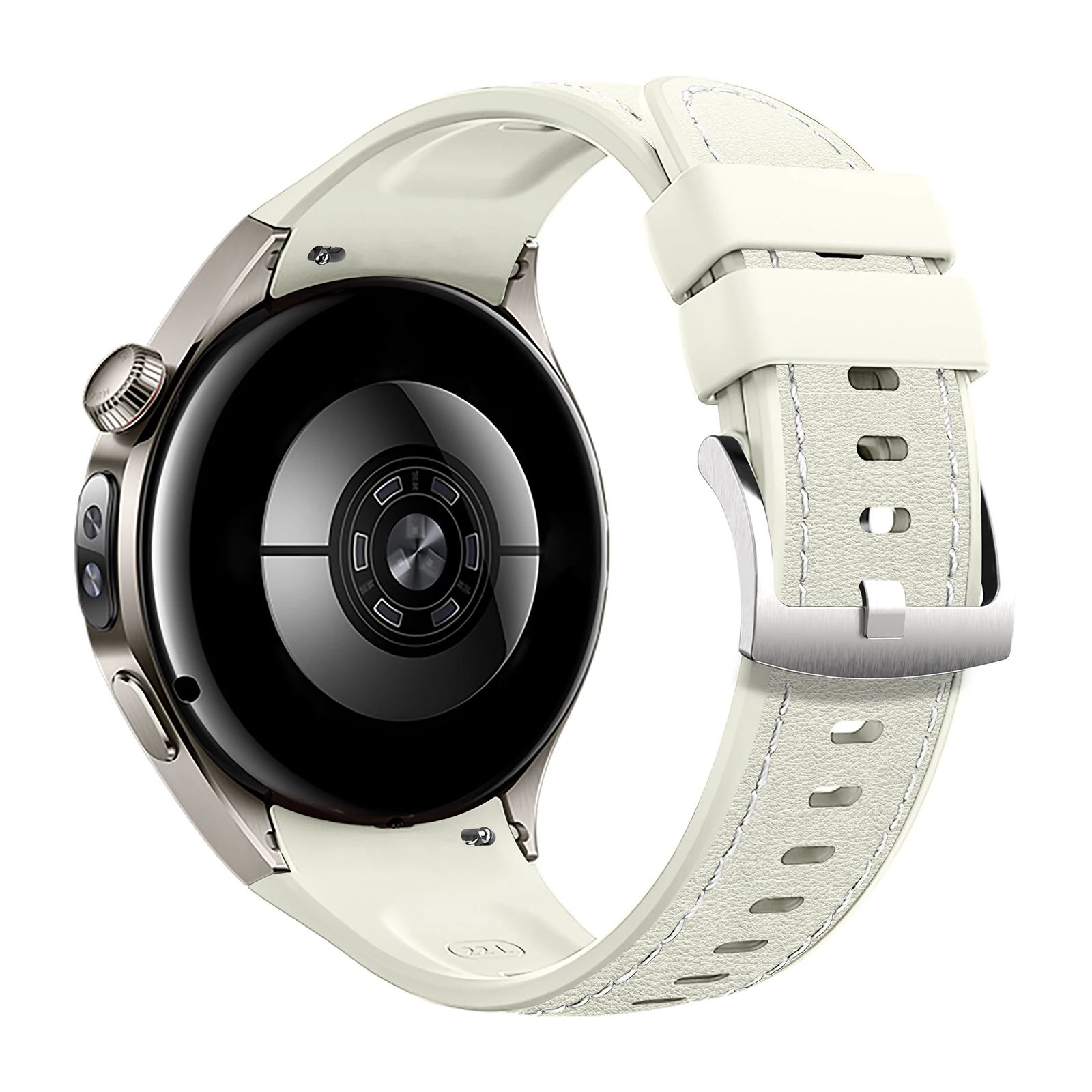 Premium Silicone Strap with Metal Buckle, Adjustable and Stylish Smartwatch Accessory