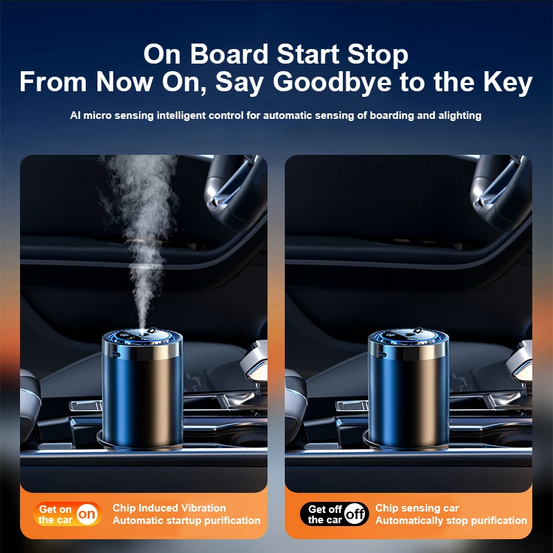 Star Top Smart Projection Car mounted Aromatherapy Car Accessories Colorful Atmosphere spray Mounted Perfume Large Capacity