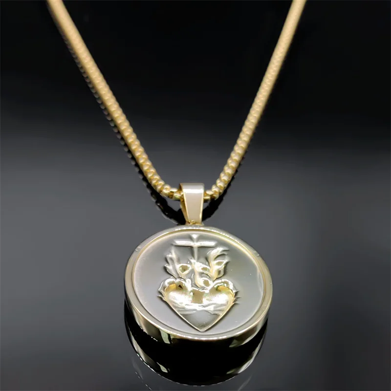 Collana con croce di Gesù, gioielli religiosi, fede cristiana