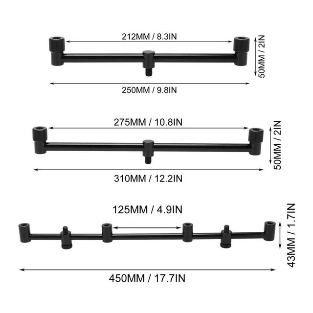 Rod Pod Holder Carp Fishing Folding Bank Sticks & Buzz Bars For 3