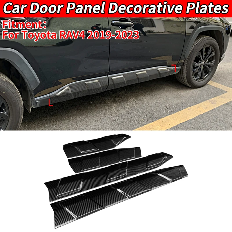For Rav4 2019 2020 2021 2022 2023 Car Door Panel Decorative Plates