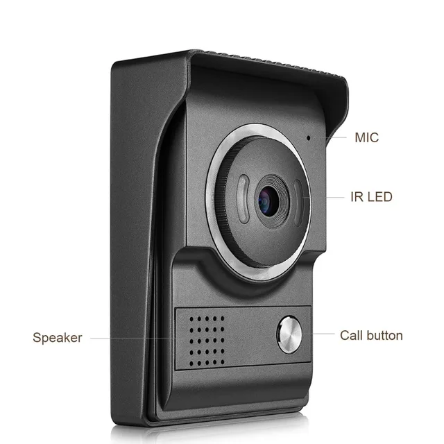 IR Night Vision 700TVL Waterproof Outdoor Infrared Camera DoorBell Video Intercom System For 4 Wire Cable Wired Video Door Phone 3