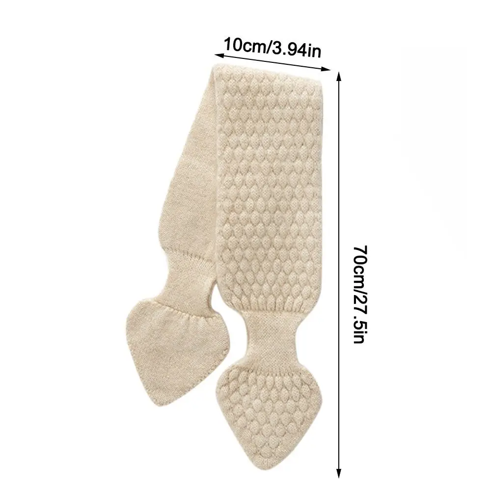 Bib Thermal Neck Warmer Scarf Thickening Snap Fastener Cross Knitted Scarf Windproof Autumn Winter Scarves Unisex 6
