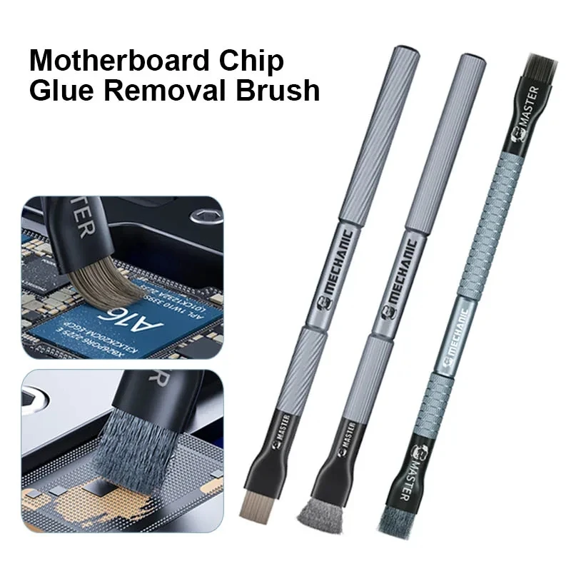 Mechanic Steel Brush Motherboard Chip Glue Removal IC Pad Cleaning PCB CPU Clean Dust BGA Repair Soldering