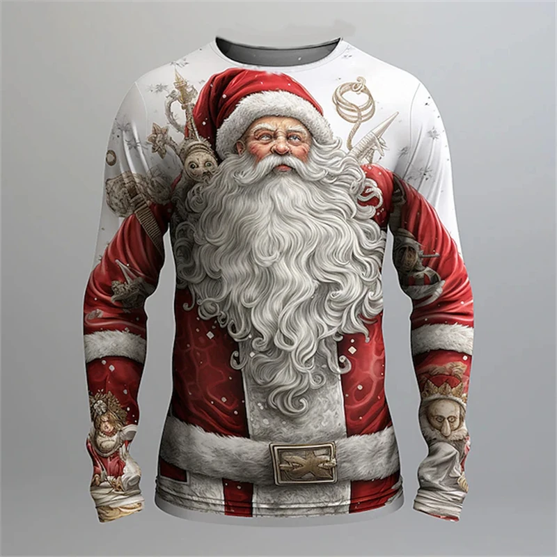 Tonga Christmas Long Sleeve Shirt Cool Santa Claus LT6 main image 0