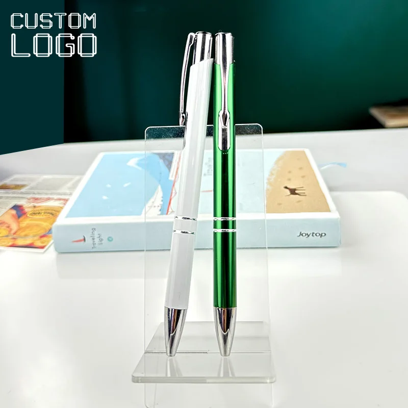 1Pc Personal Custom Logo Metal Ballpoint Pen Business Advertising Supplies School Gift Pens Wedding Anniversary Stationery Pens