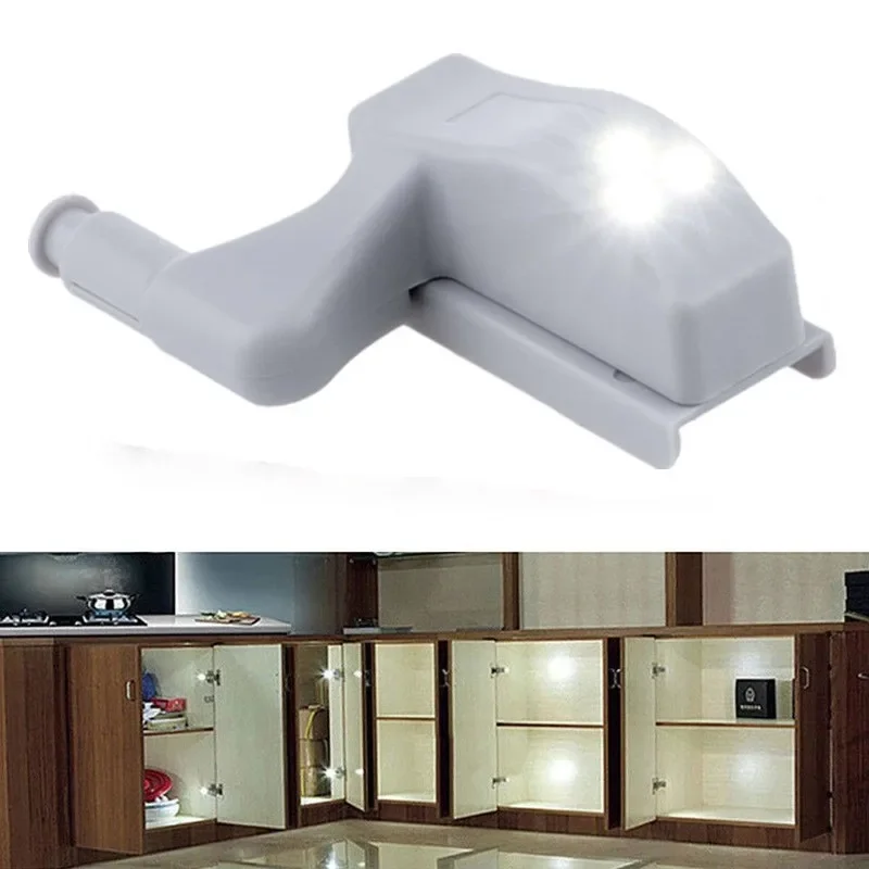 Universal 3- LED Under Cabinet Light Universal Wardrobe Light Sensor Led  Armario Inner Hinge Lamp For Cupboard Closet Kitchen - AliExpress