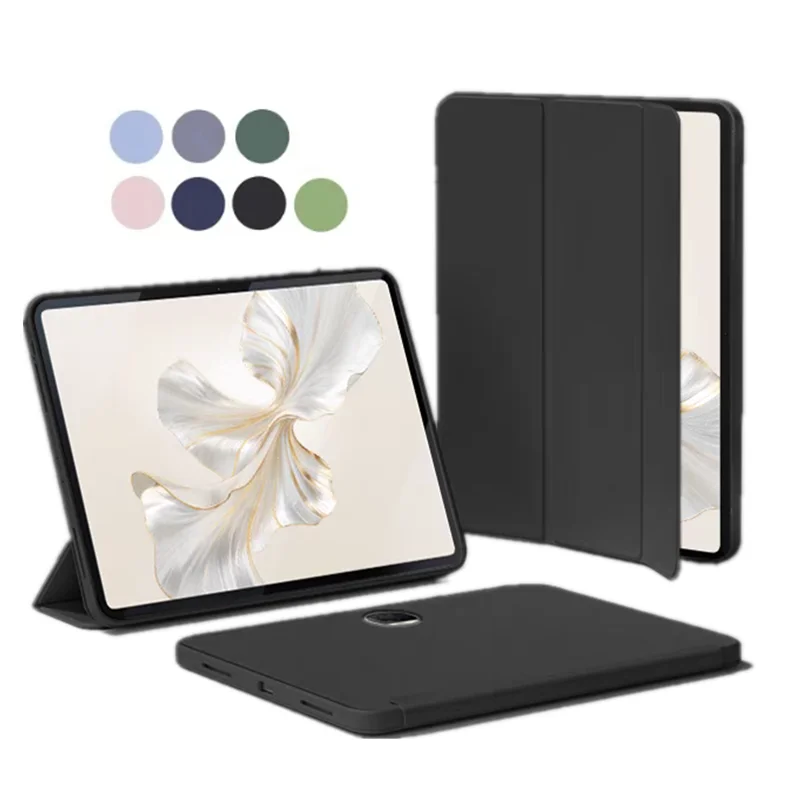 Enhanced Smart Magnetic Folding PU Stand Case with Soft TPU Back Cover