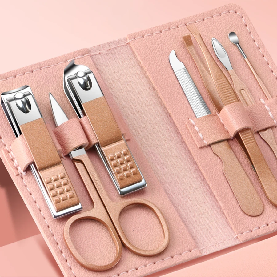 Nail Clipper Set Nail Clipper Nail Care Kit Nail Scissors Set Nail Clippers Manicure Pedicure Kit Manicure Set Manicure Sets Manicure Nail Clipper Set Nail Clippers Kit 7Pcs stainless steel Nail Clipper Set Household Manicure Beauty Tools Portable