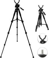 Outdoor Hunting Accessories Tripod For Hunting Shooting Stick Rack Aluminum V-Yoke Shooting Rack Universal Camera Tripod 1