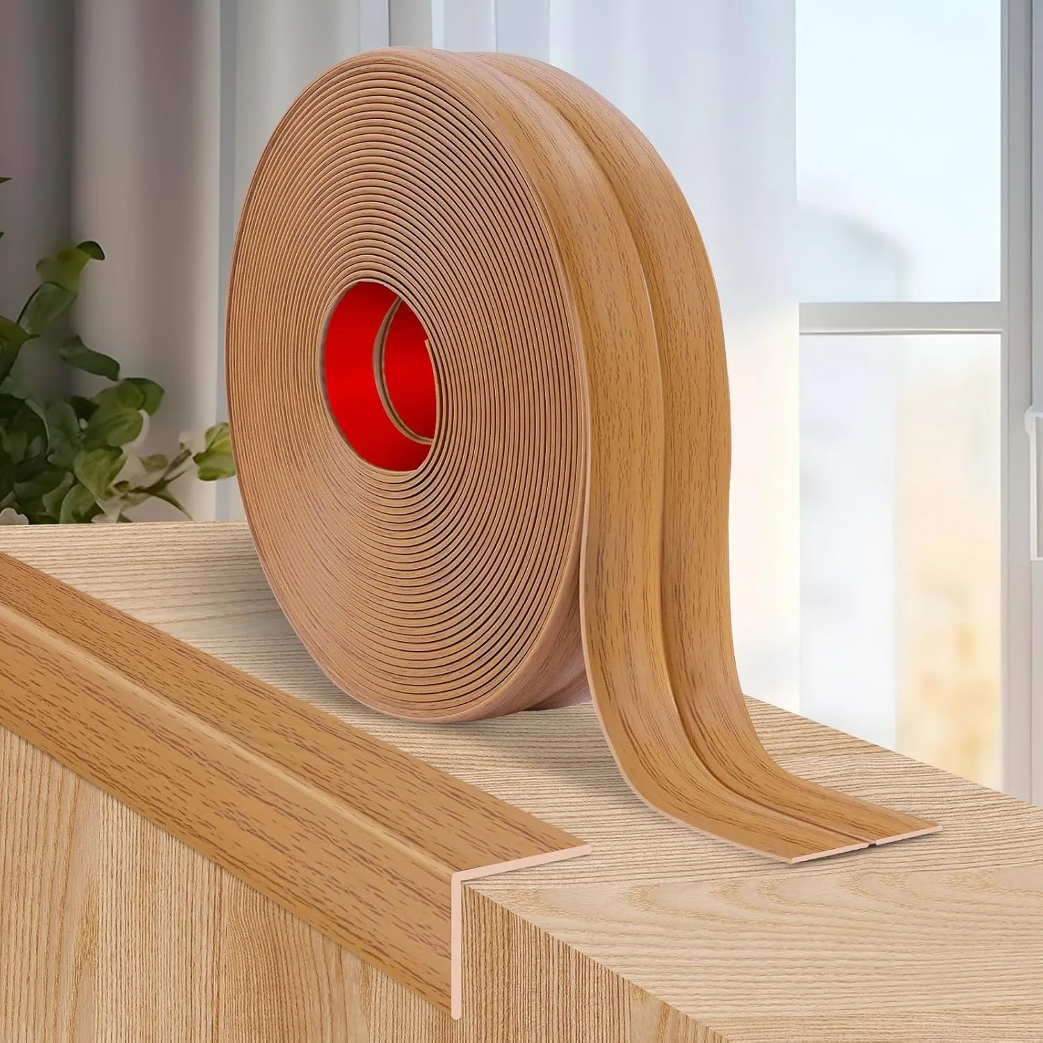 1 Stück 2 m x 4 cm Innen-Außen-Eckbesatz, flexible Wand-Eckenschutz, selbstklebende Kantenschutz, Dichtungsstreifen, Boden – Detail 6