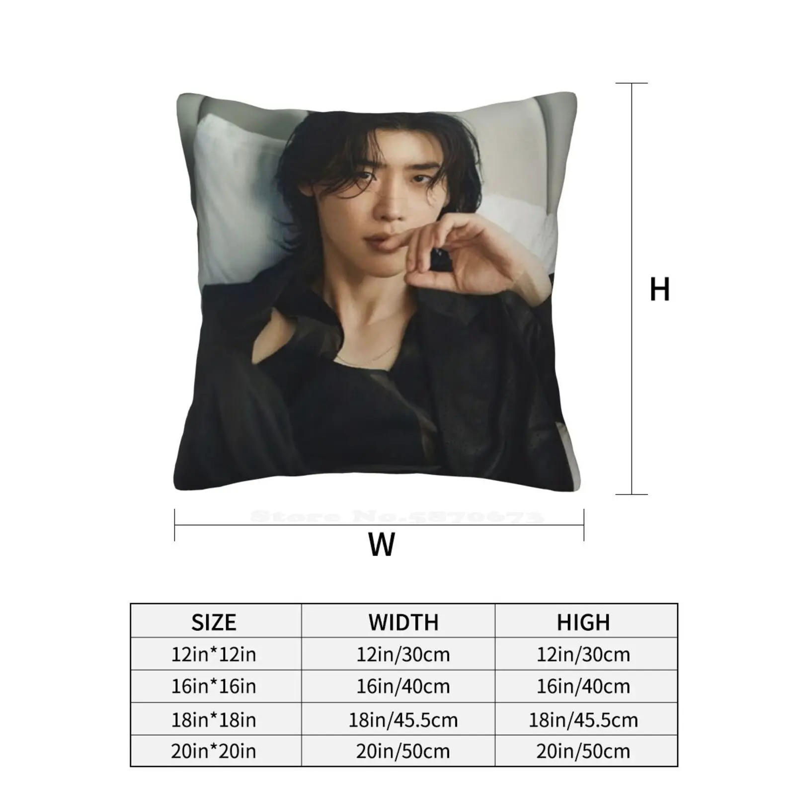 Lee Jong Suk 2022 Pillow Cover Hug Pillowcase While You Were