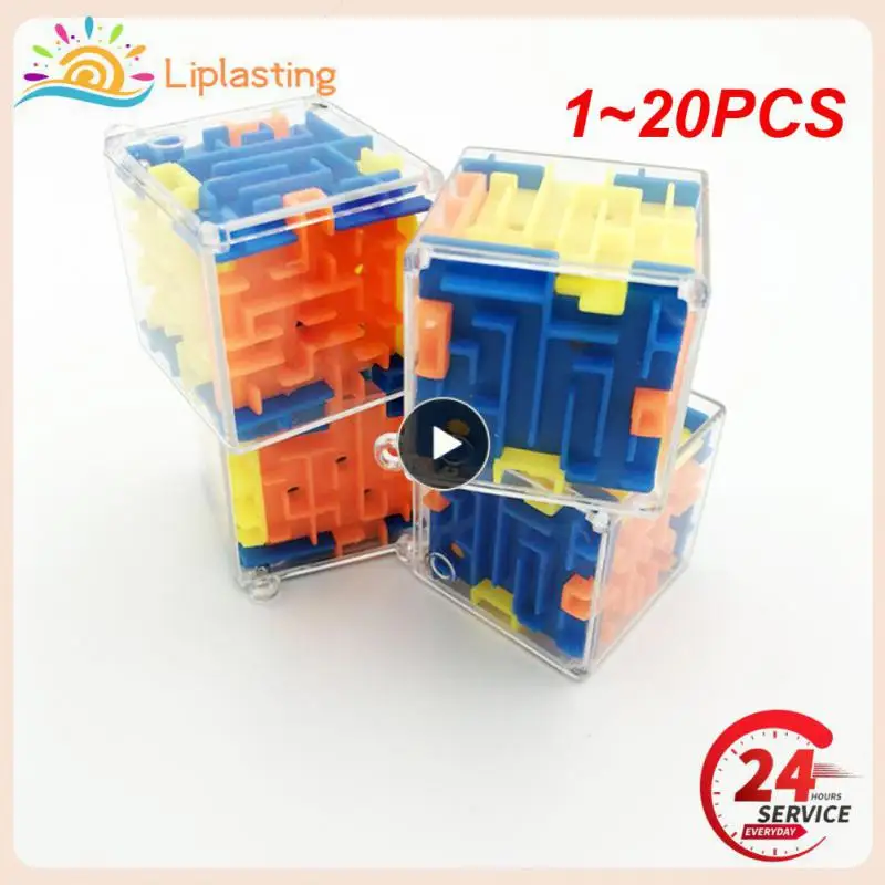 

1~20PCS Mini Maze Cubes Puzzle Speed Cubes Rolling Ball Cubes Maze Toys For Children Kids Educational Toys 4cm