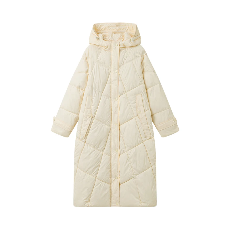Korean Style Winter Maternity Cotton Padded Outwear Long Loose Design Pregnant Woman Hooded Jackets Fashion Pregnancy Down Coats