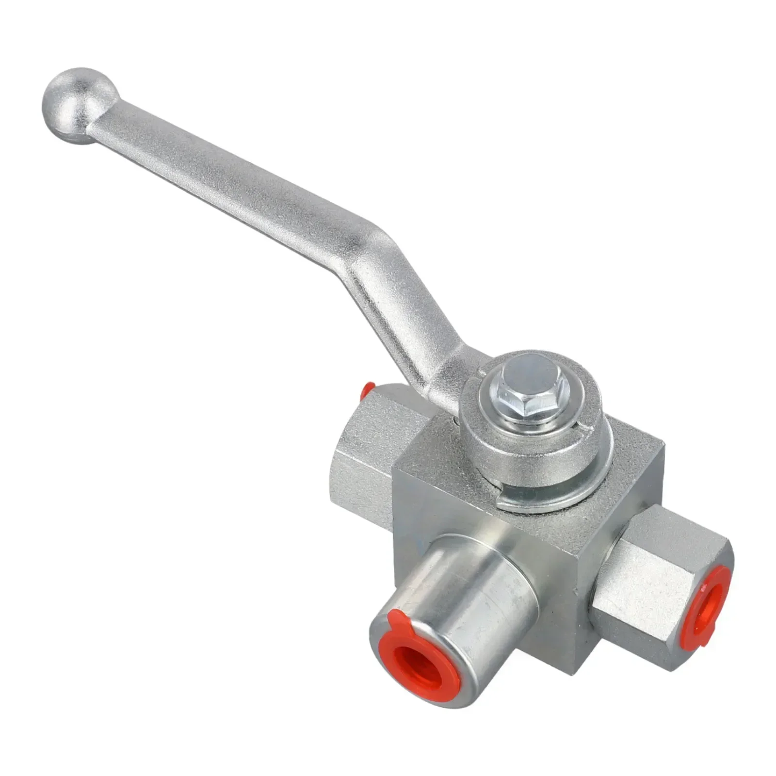 1/4" To 3/4" Hydraulic Three-way High Pressure Ball Valve Internal Thread Manual Rubber G1/4 G3/8 High Pressure Ball Valve