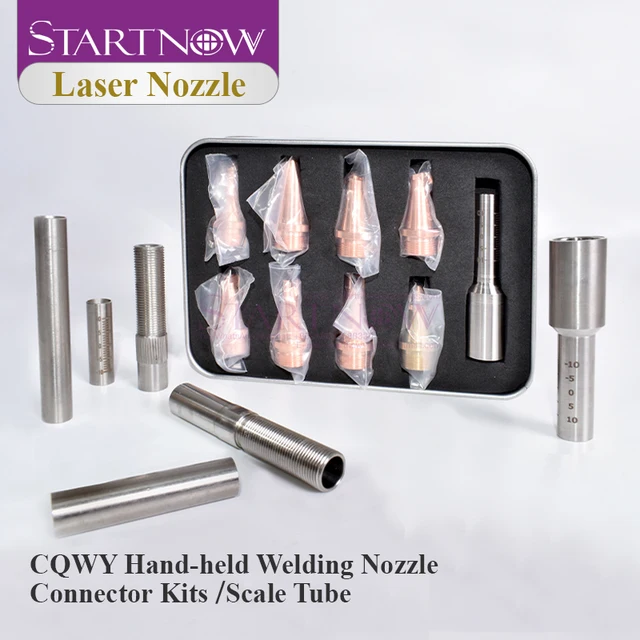 Startnow Hand-held Welding Nozzle Scale Tube For WSX CQWY HW QILIN Fiber Laser Mental Cutting Head Nozzle Connector Kits 4