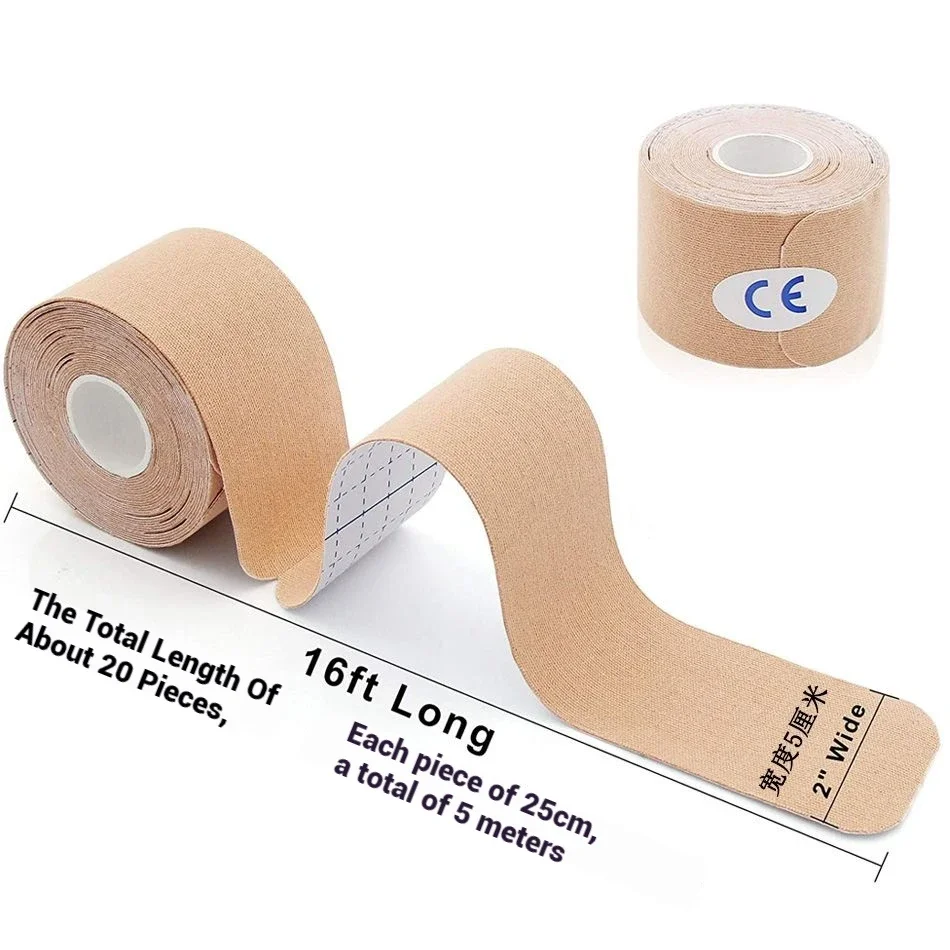 Sports Tape Pre-cut Sports Muscle Patch Knee Bandage for Athletes Muscle Strain Pain Relief