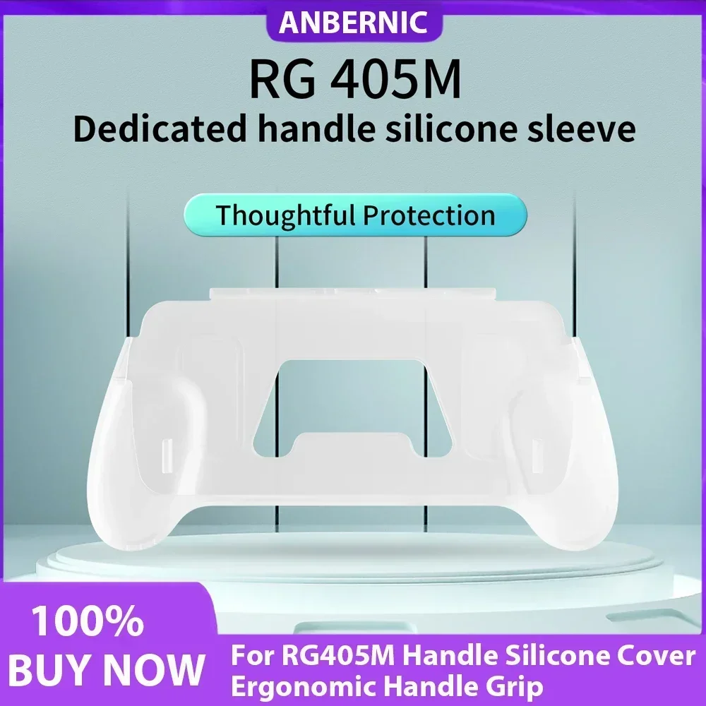 

ANBERNIC Compatible RG405M Grip Handle Silicone Cover Ergonomic Handle Grip Stand Multi-port Design Game Console Gifts