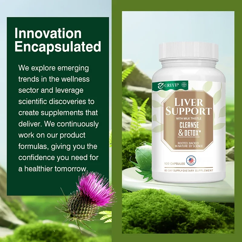 Liver Support-Liver Cleanse Detox & Repair Formula with Milk Thistle, Turmeric, Dandelion Root & Artichoke Extracts