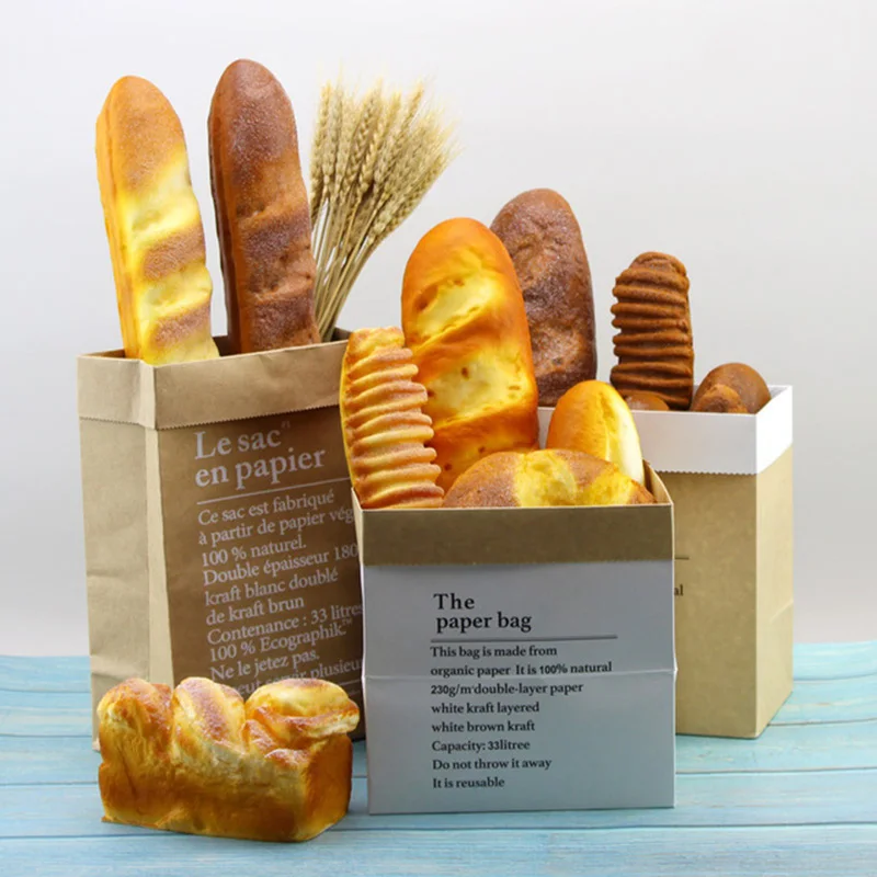 Artificial Fake Bread Ornaments French Baguette Cake Bakery Model Kitchen Home Decor Kid Toy Donuts Simulation Bread Photo Props kitchen food toys bread food model food photography props donut photography props food model