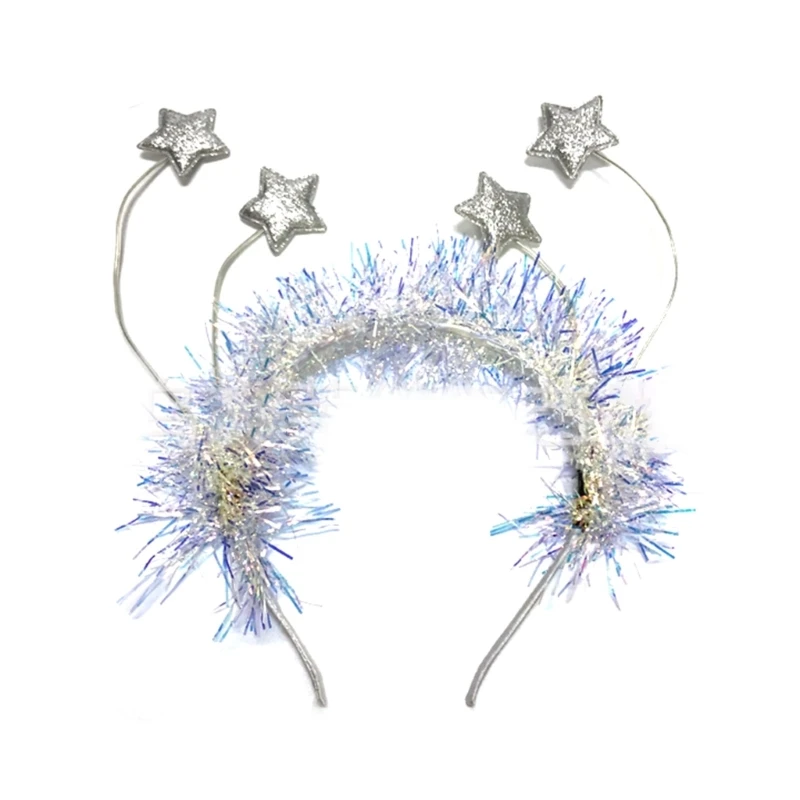 

Star Headgear Christmas Headband Glitter Headband Star Tiaras Christmas Headpiece Carnivals Headband Birthday Headband
