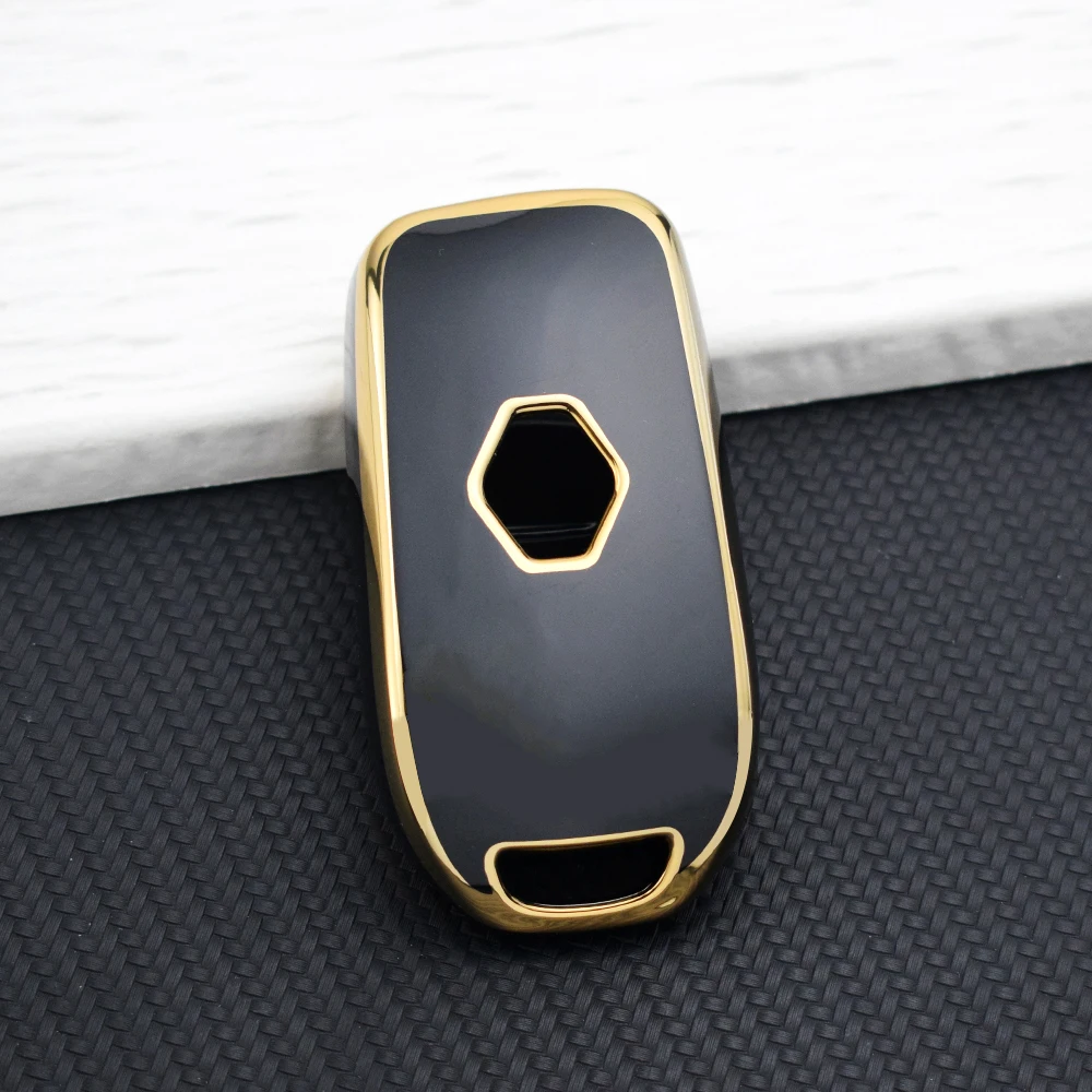 Premium TPU Car Key Cover with Chain - Sleek and Durable Key Protector