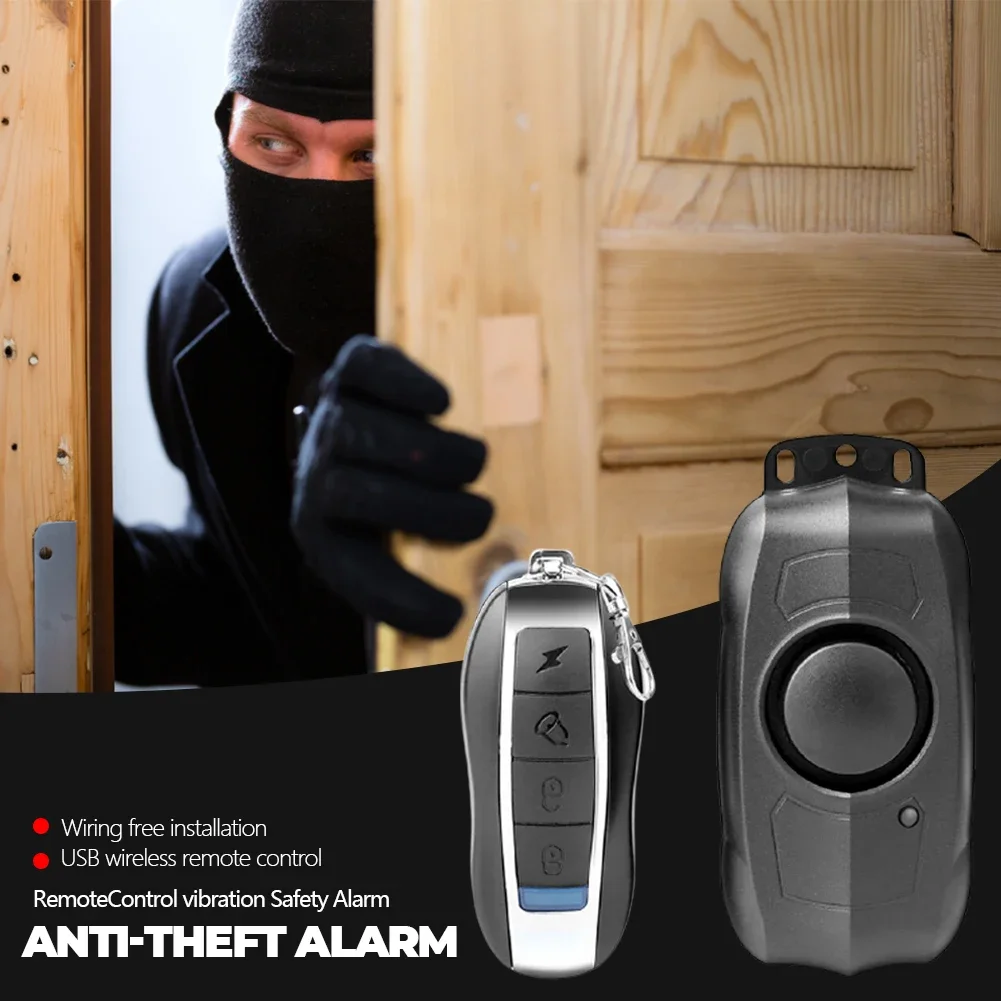 USB Charging Bike Alarm Security Home System Scooter Alarm For Motorcycle Great Anti-Theft Bicycle Wireless Motorcycle