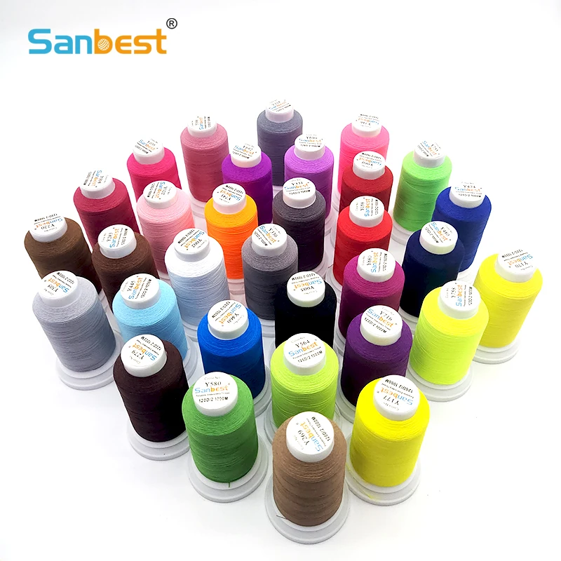 

Sanbest Matt Embroidery Thread 1000M High Strength for Brother Singer Janome Babylock Polyester Machine Threads