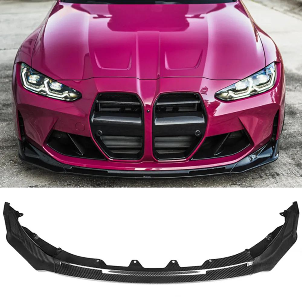 

Для BMW M3 M4 G80 G82 G83 Add V Style сухой УГЛЕРОДНЫЙ спойлер для подбородка губа передний бампер Rocker Winglet Splitter 2020 +