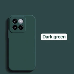 Liquid Silicone Shockproof Soft Phone Case - Enhanced Protection and Style for Mi 15T (Dark Green)