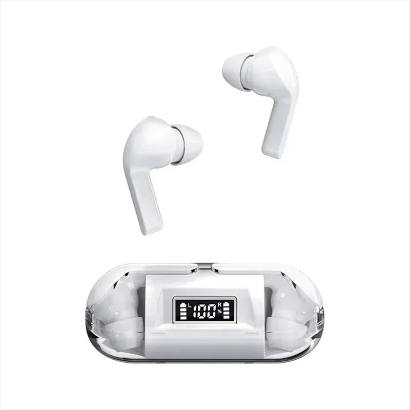 Wireless Bluetooth Earbuds with LED Display - Touch Control, Noise Cancelling, Waterproof Sports & Gaming Headset