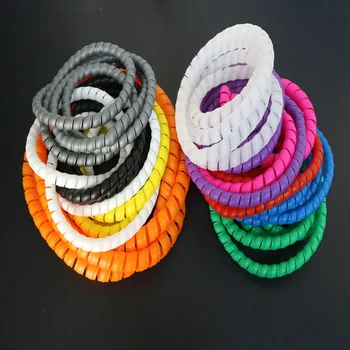 2M 8/10/12/14/16 ใหม่เกลียวห่อแถบ Sleeving หลอดสารหน่วงไฟสายป้องกันไขลานท่อลวด 1