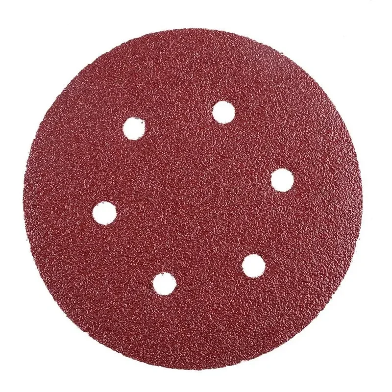 10pcs 6 Inch 6 Holes 150MM Sanding Discs 40-2000 Grit Flocking Sandpaper Orbital Sander Hook and Loop Sand Paper