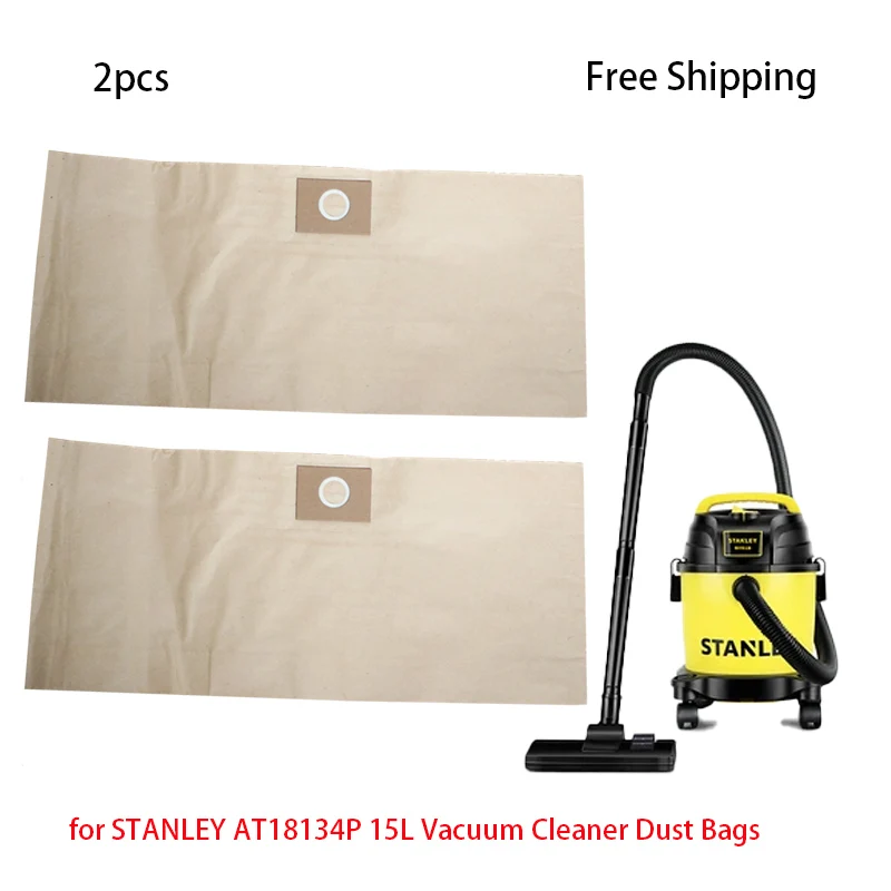 Bolsa de pó de Papel de Aspirador de pó Adequado para Stanley At18134p 15l Series Bolsas de Aspirador Descartáveis Pcs