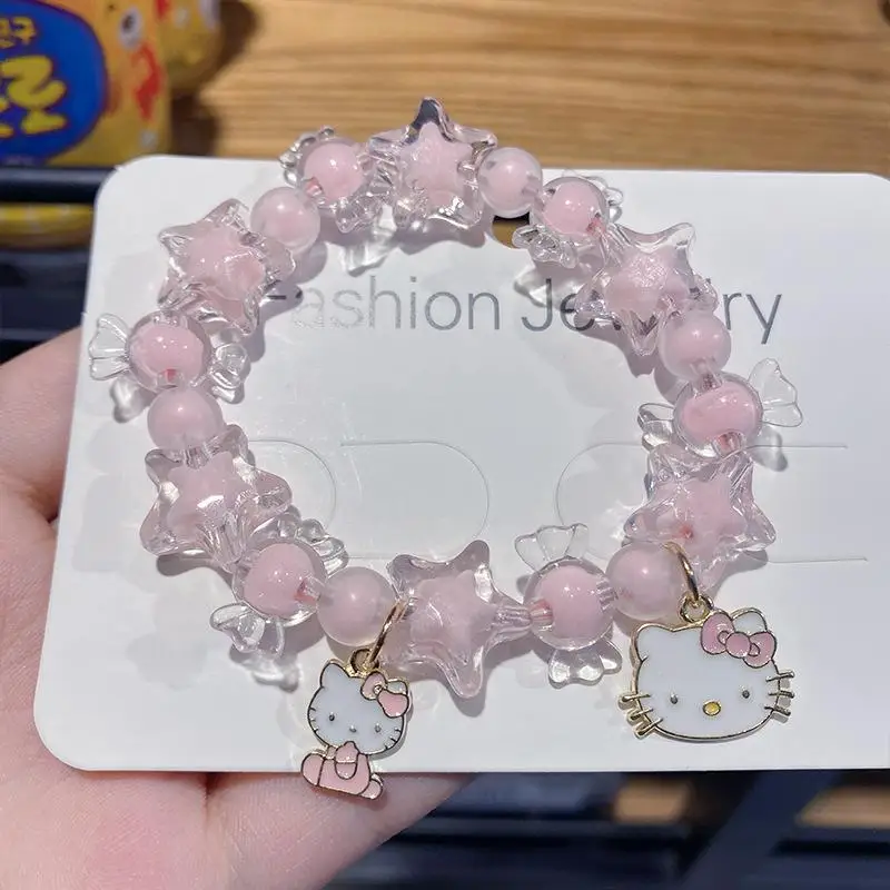 Sanrio Bracelet Y2k Hello Kitty Crystal Bracelet Kuromi Cinnamoroll