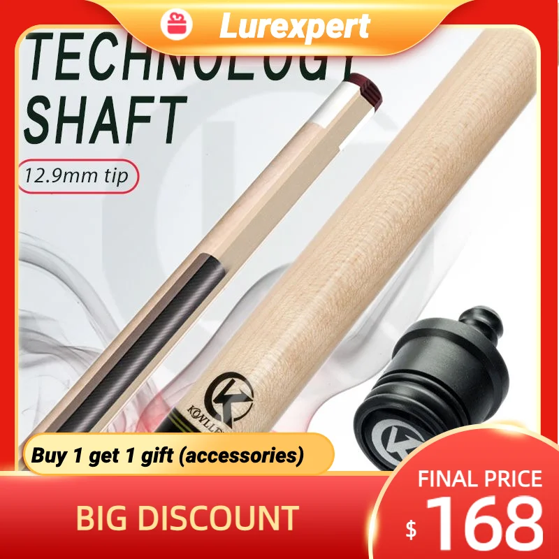 Konllen Solid Maple Wood Technology Shaft Billiard Pool Cue Kit Shaft 3