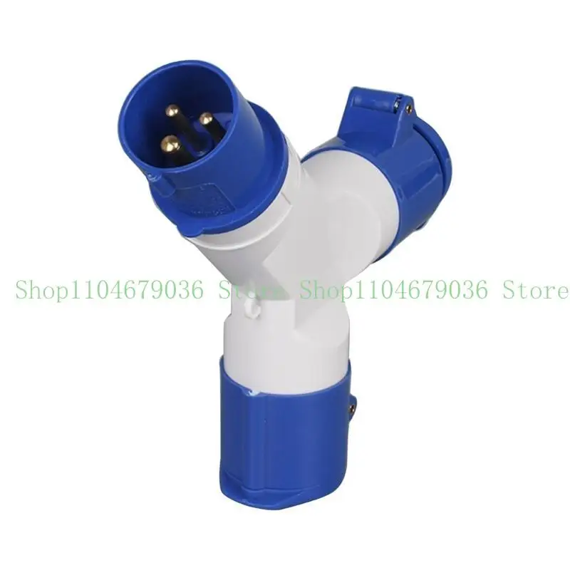 מפצל תקע 16A עם חיבור חשמלי ראשי 240V למוטורהום, קרוואנים וסירות 2/3 דרך ספק כוח