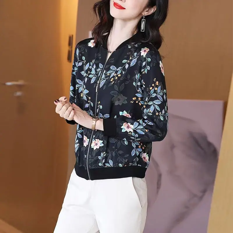 

Chiffon Sunscreen Clothing Women's New Summer Long-sleeved Casual Loose Thin Baseball Jacket Fashion Short Coat M-5XL