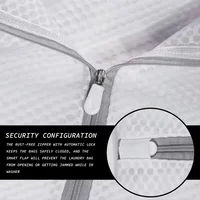 Dirty Laundry Basket Clothes Organizer Durable Lingerie Honeycomb Grid Delicate Clothing Fine Tidy Reusable Mesh Fabric Bag Home 2