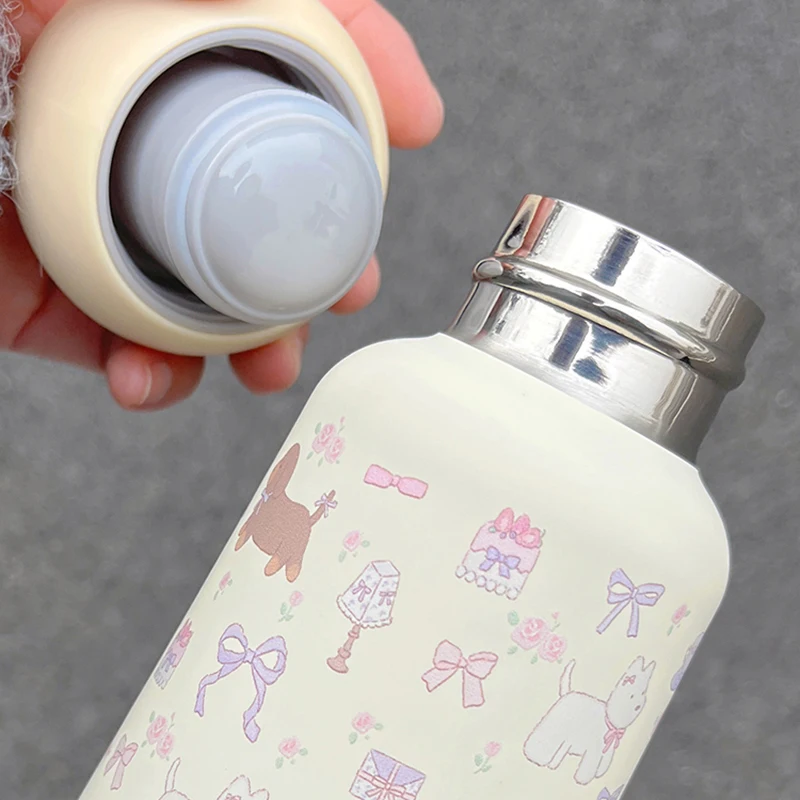 Kawaii Water Bottle Stainless Steel Thermos Tumbler For Drink